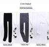 Kids' Winter Thick Velvet White Dance Socks - Dragon Claw Design, Anti-Pilling Wool, Large Size, Warm Pantyhose