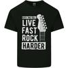 Live Fast Rock Harder Guitar & Roll Music Kids T-Shirt Childrens
