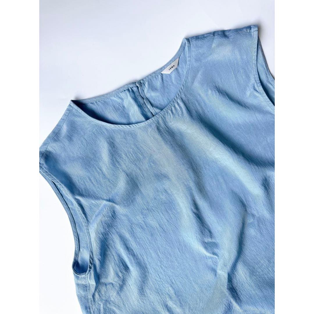 IENA Sleeveless Blouse Light Blue Women s