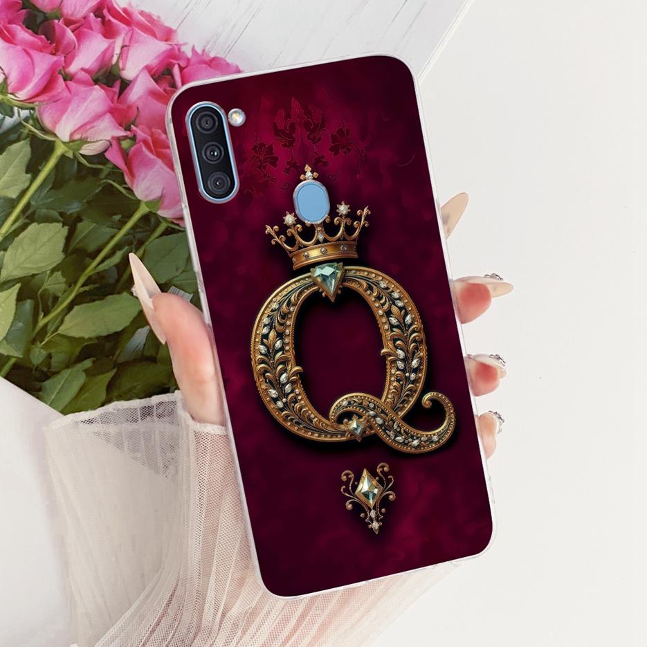 For Samsung Galaxy A11 Case SM-A115F Luxury Crown Letters Cover Soft Slim Phone Case For Samsung A11 M 11 Galaxy M11 Fundas Bags