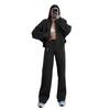 Spring  Ladies Suit Women's Solid Color Sweater Jacket Casual Straight Pants Suit