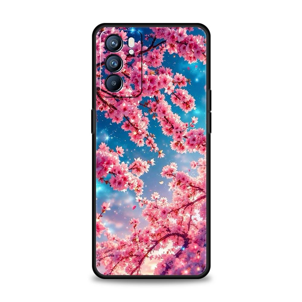 

Korean Flower Phone Case For Oppo Reno 13 12 11 10 7 F Find X5 X6 A98 A80 A79 A78 A57 A54 A31 A17 Pro 5G Soft TPU Cover Fundas Reno7 5G