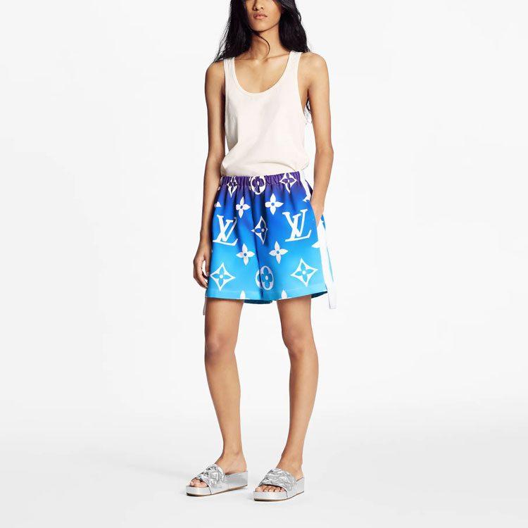 LOUIS VUITTON Casual Shorts Women's Blue 1A8TI9