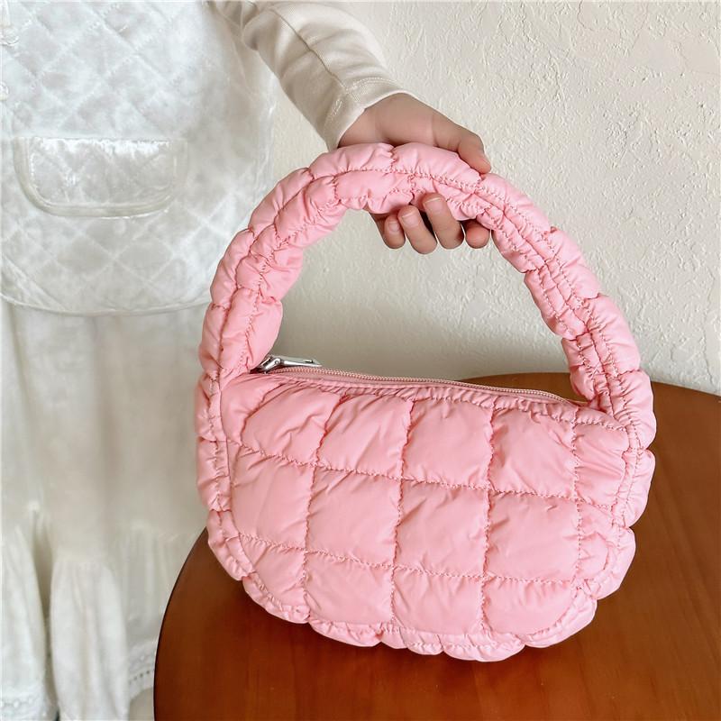 Childrens And Autumn Winter Temperament Portable Simple Texture Girl Cloud Bag