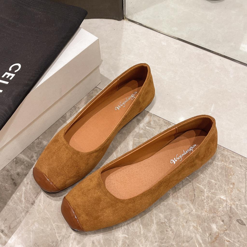 Flat-soled Single Shoes Women's Shoes 2025 New Spring, Autumn and Winter One-pedal Shoes