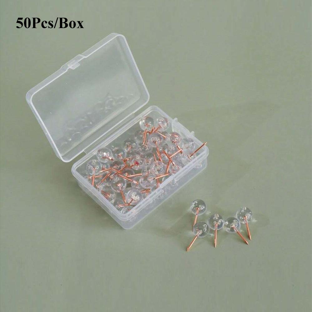 Push Pins Map Tacks with Plastic Beads Head for Cork Board Multi-Color Map Pins for Travel Map Board Pins Bulletin Board Office