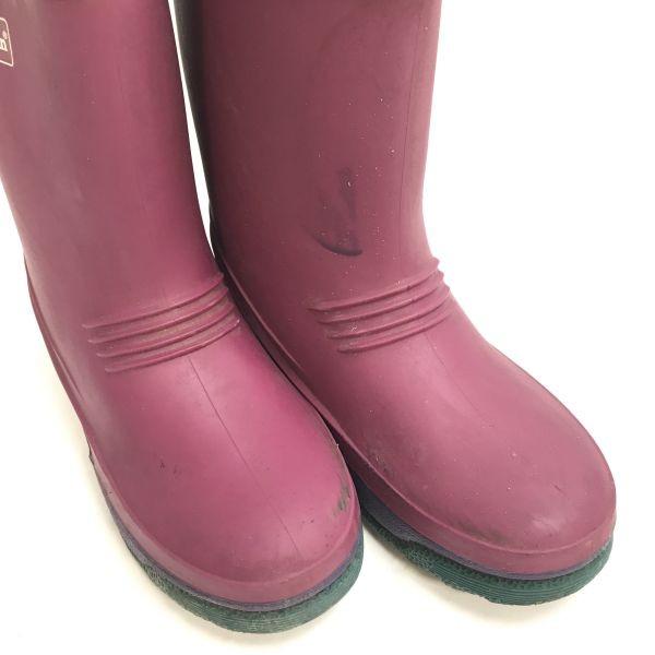USED/L.L.Bean Insulated Rubber Snow Rain Boots Pink Size 23.024.0cm