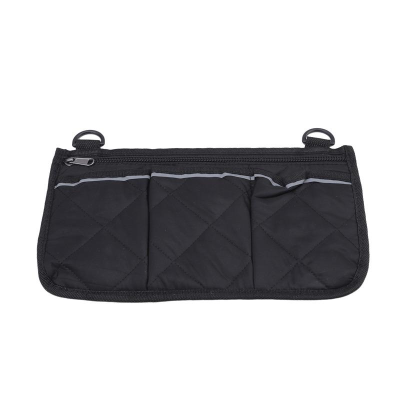 Wheelchair Side Bag With Cup Holder Portable Armrest Storage Pouch For Walker Rollator And Electric Scooter Wheelchairs