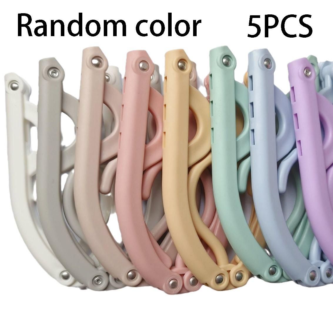 

10pcs Foldable Travel Hangers with Anti-Slip Design - Durable Plastic, Perfect for Retail Stores and Home Use