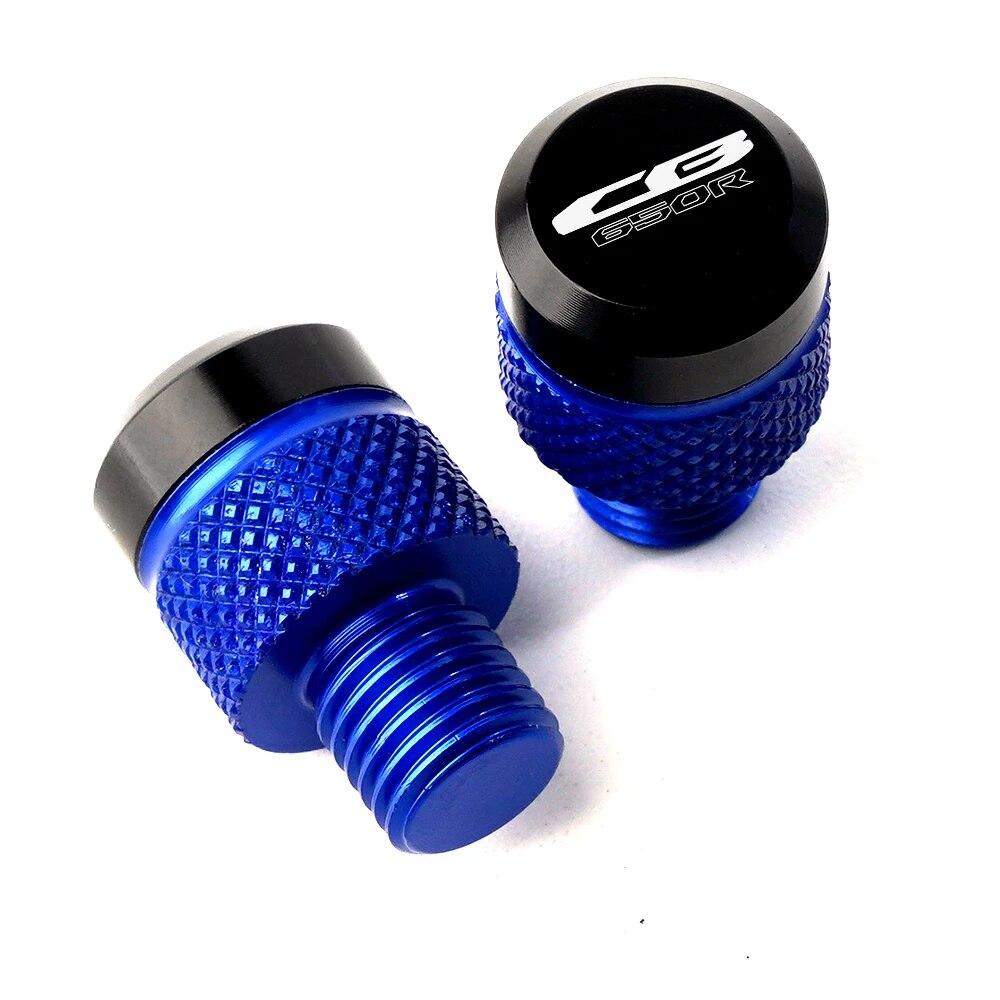 2pcs Motorcycle M10*1.25 CNC Mirror Hole Plug Screws Cover Thread Adapter Bolts For Honda CB650R CB 650R CB 650 R - 2022