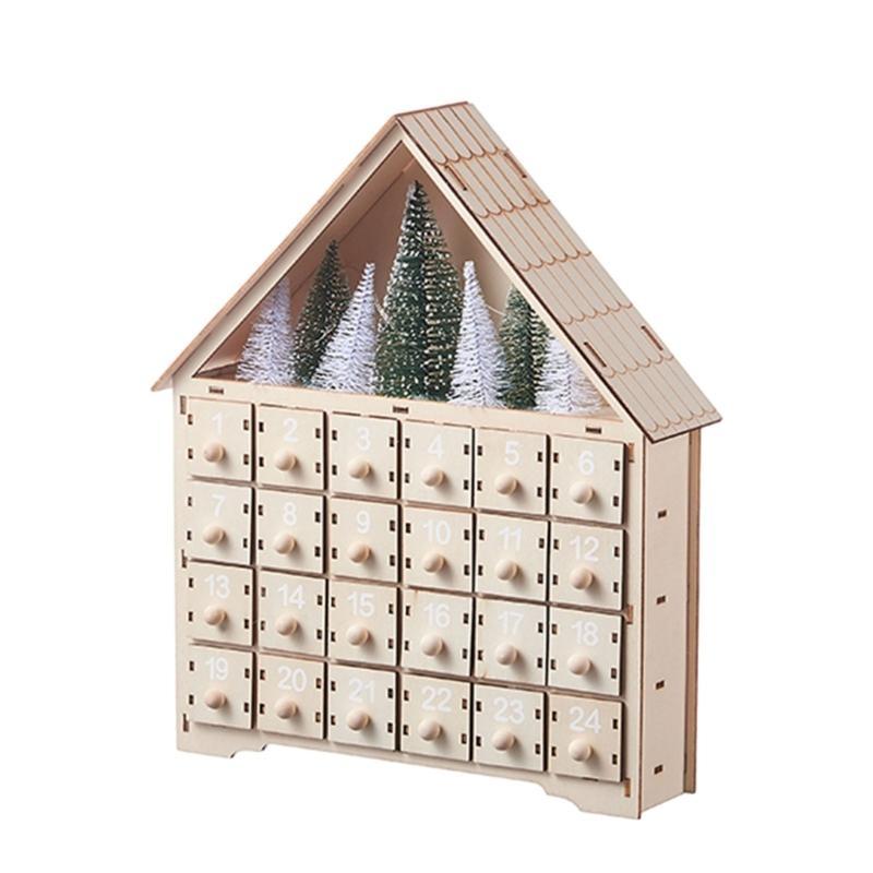 Festive Christmas Advent Calendar Exquisite Desktop Decoration Durable Reusable