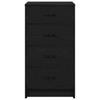Sideboard Black Oak Effect 40 x 41 x 75 cm Engineered Wood