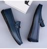 Men's Soft Cowhide Leather Casual Shoes, Size 36-45, Slip-On Style
