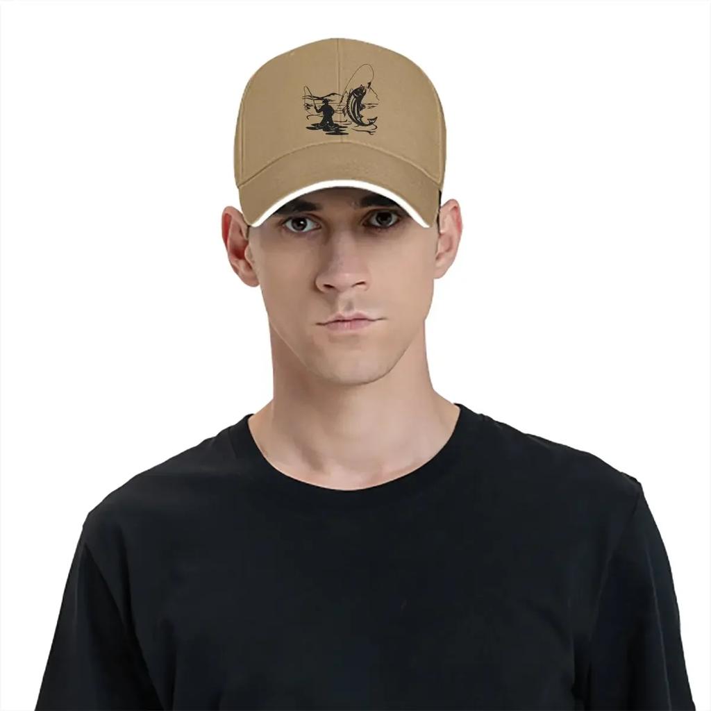 Fly Fishing Multicolor Hat Peaked Unisex's Cap Fly FisherUnisex OutdoorsUnisex Personalized Visor Protection Hats