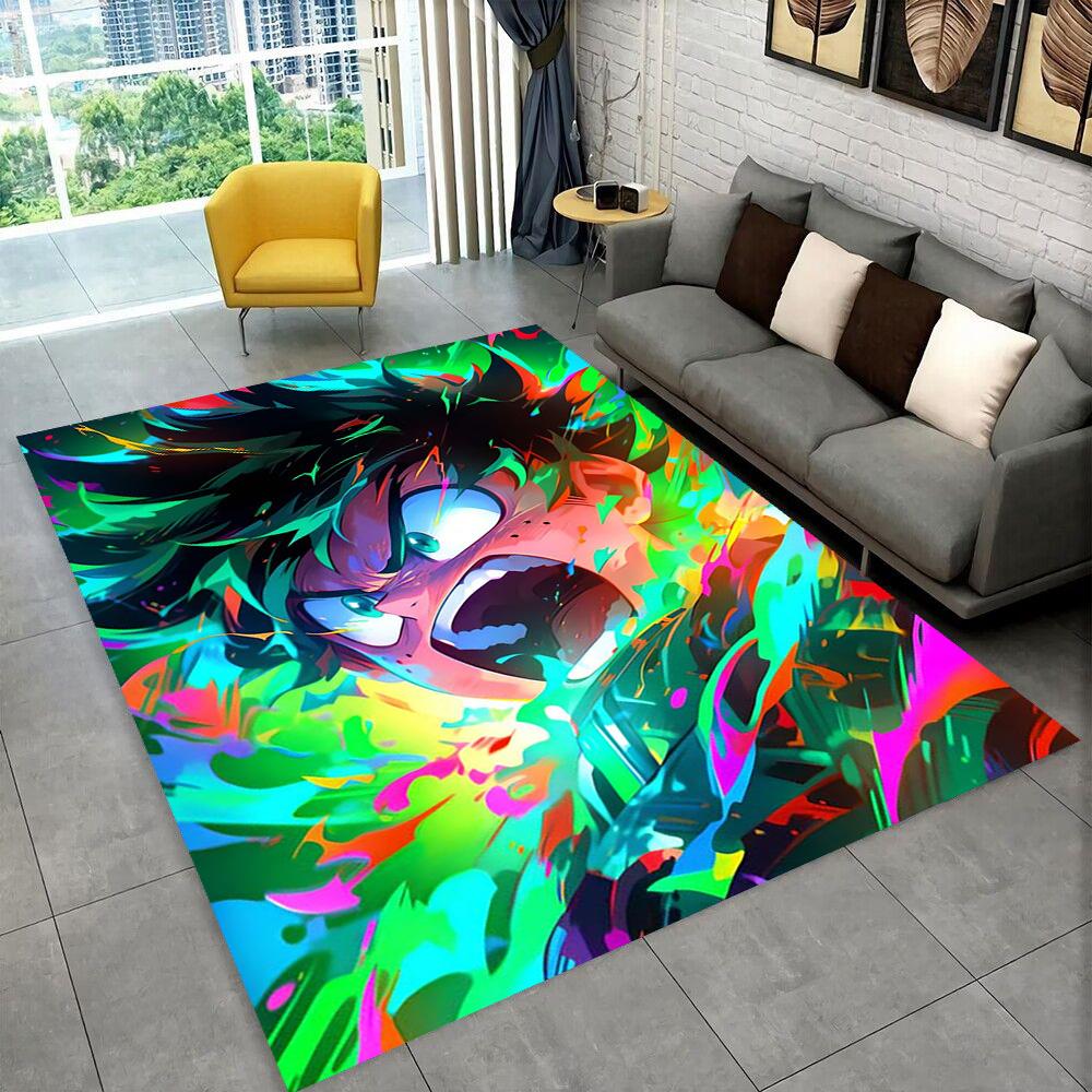 3D Cartoon My Hero Academia Deku Bakugou  Anime Carpet Rug for Living Room Bedroom Home Sofa Decoration,kids Non-slip Floor Mat