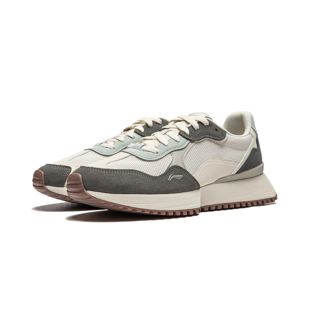 Li Ning Abrasion Resistant Breathable Low top Casual Shoes Men's White AGCV469-2