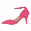 Women's 80mm Velvet Toe Ankle Strap D‘orsay Pumps High Heels Pump Party Wedding Dress Shoes Shoe