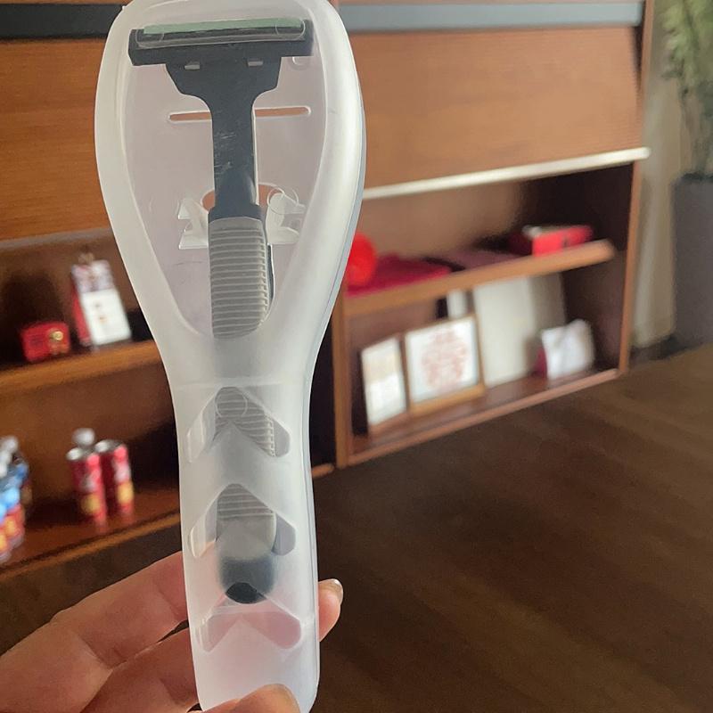 1Pc Travel Accessories Toiletry Organizer Lightweight, Dustproof, Transparent Compact Storage Suitable for Travel Razor and Accessory Storage