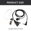 Replacement Headphone Coil Tube Earpiece Headset Air Tube Earpiece Headset PTT Earpiece for 1s Talkies