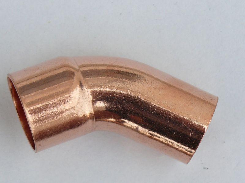 Miedziane Kolano Nyplowe 45St. 22Mm Besco