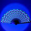 1pcs Fan Music Festival Colorful Handheld Folding Large Rave Fan 33cm Festival Gifts Chinease