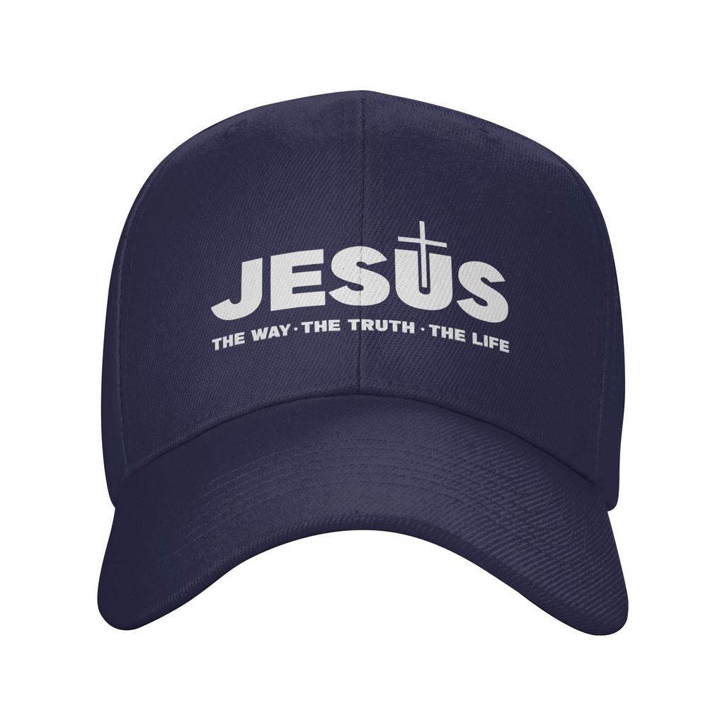 Custom Classic Jesus Christ The Way The Truth The Life Baseball Cap Unisex Women Adjustable Religion Christian Faith Dad Hat Sports