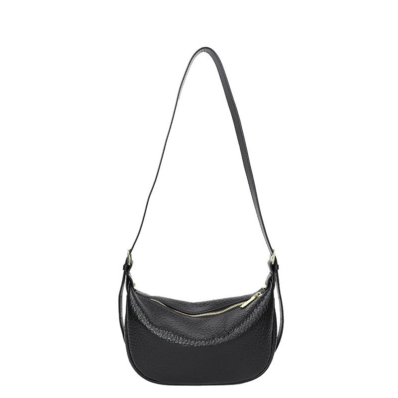 Women's Genuine Leather Messenger Bag Soft Vintage Cow Leather Feminine Crossbody Bag