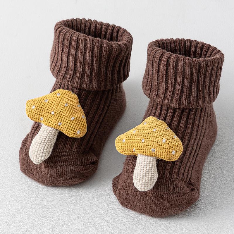 New Summer Thin Cute Cartoon Baby 3D Doll Socks Cotton Rubber Anti-slip Floor Socks for Newborn Infant Toddler Socks