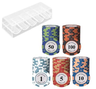 Casino Poker Blackjack Baccarat Casino Poker Baccarat Mahjong Underground Underground Gambling Las Making with Numbers Pieces of Each of Total of 100