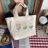 Stilvolle Canvas-Tragetasche Kleine Kapazität Lunchbox-Tasche für Frauen