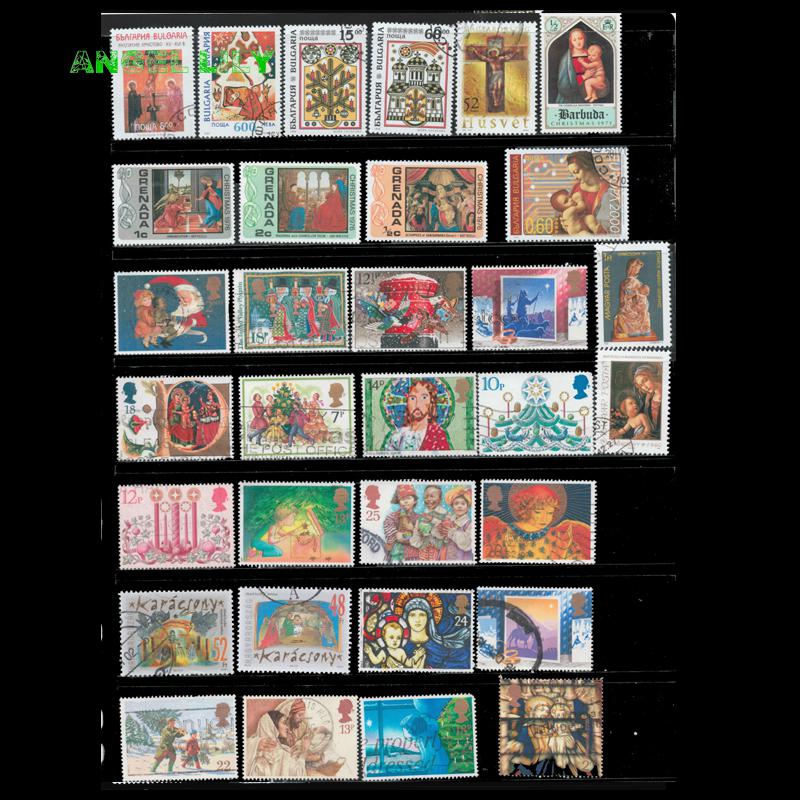 Foreign Original Package 100 All Different All Genuine Worldwide Christmas And Easter Special Datestamped Letters Collect Stamps