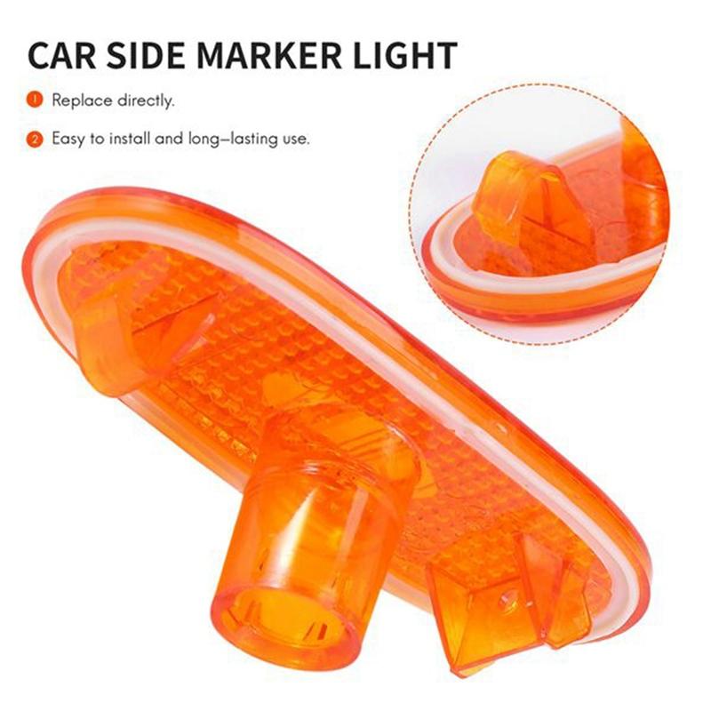 6X Car Side Marker Lamp Housing for Mercedes-Benz Sprinter W906 A0038202956 Side Fender Signal Clearance Lights