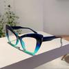 Oversized Cat Eye Glasses Women Stylish Vintage Blue Light Blocking Eyewear Butterfly Shaped Candy Color Rim Eyeglasses