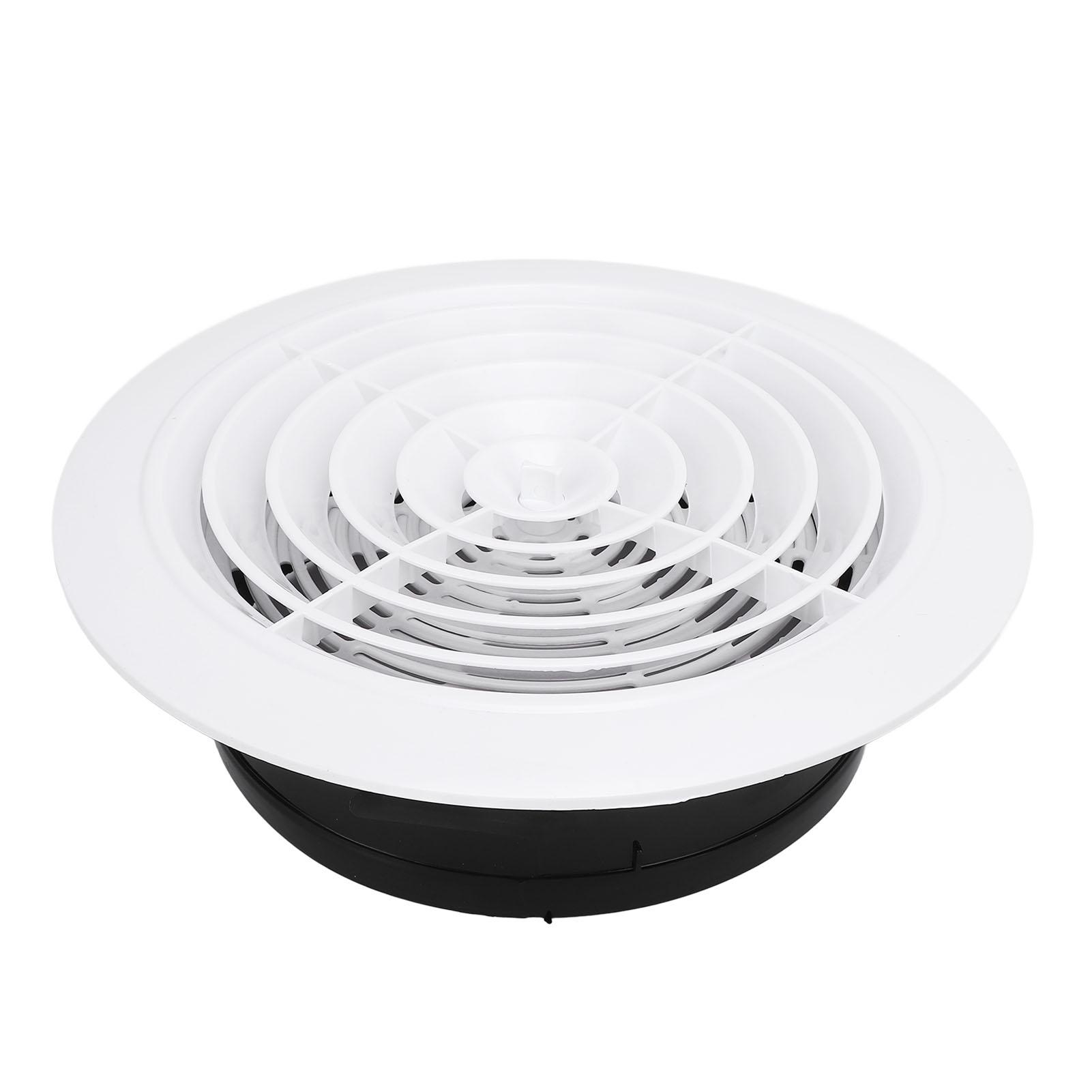 

Жалюзи круглые вентиляционные отверстия 200 мм белый ABS регулируемый настенный вентиляционный клапан для ванной комнаты офиса кухни