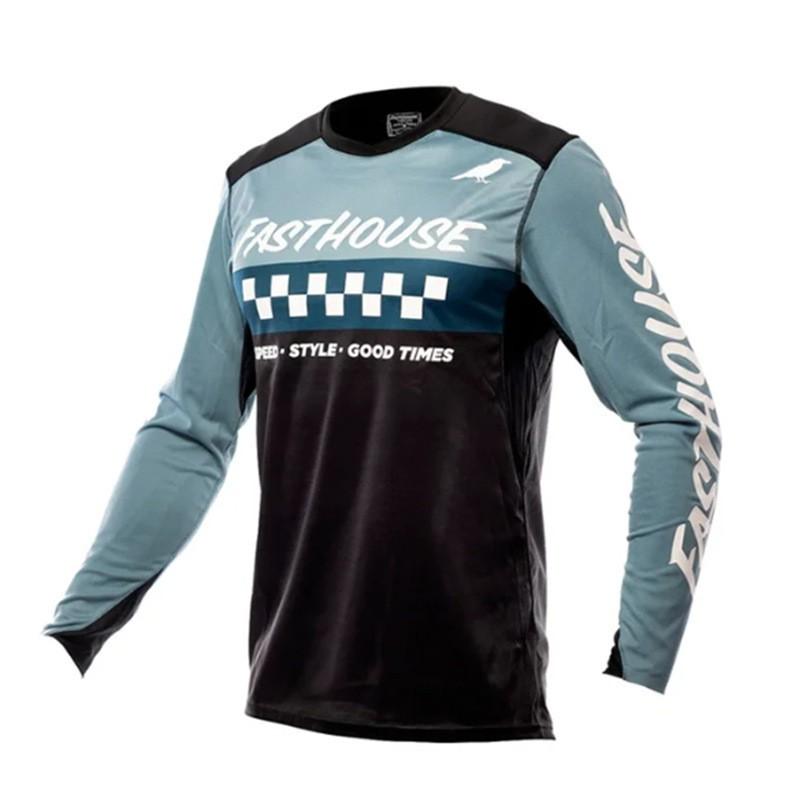 Fasthouse Mountain Bike Cycling Jersey Long Sleeve Quick Dry Performance Shirt Trail Riding Off-Road Adventures