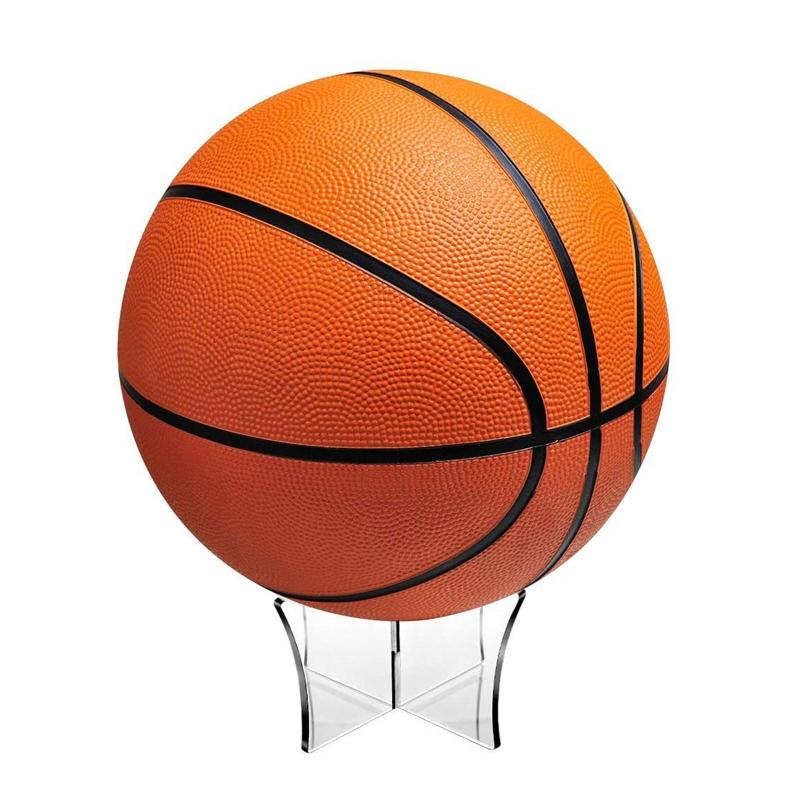 Acrylic Ball Stand Porable Display for Basketball Football Soccer Rugby Bowling