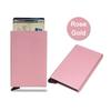 Minimalist Metal Pop Up Card Holder Wallet - Thin Slim Men's Luxury Small Purse and Card Protector Case
