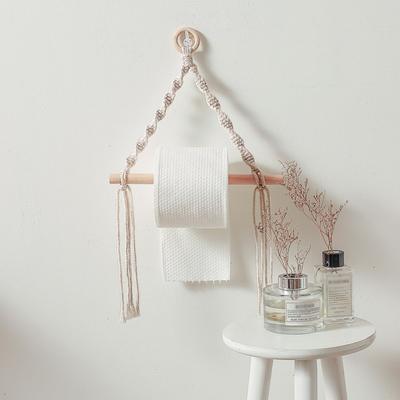 New Wooden Toilet Toilet Paper Holder Tapestry Wall Hanging Room Boho Decor Bathroom Towel Dispenser For Kitchen Bathroom
