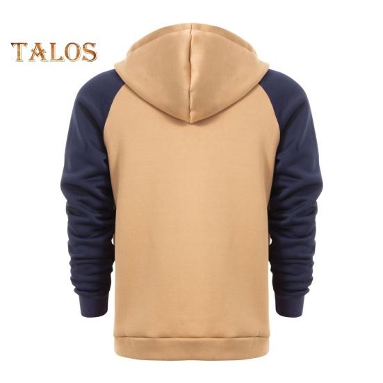 Мужская толстовка с капюшоном на молнии с длинными рукавами — фото 6