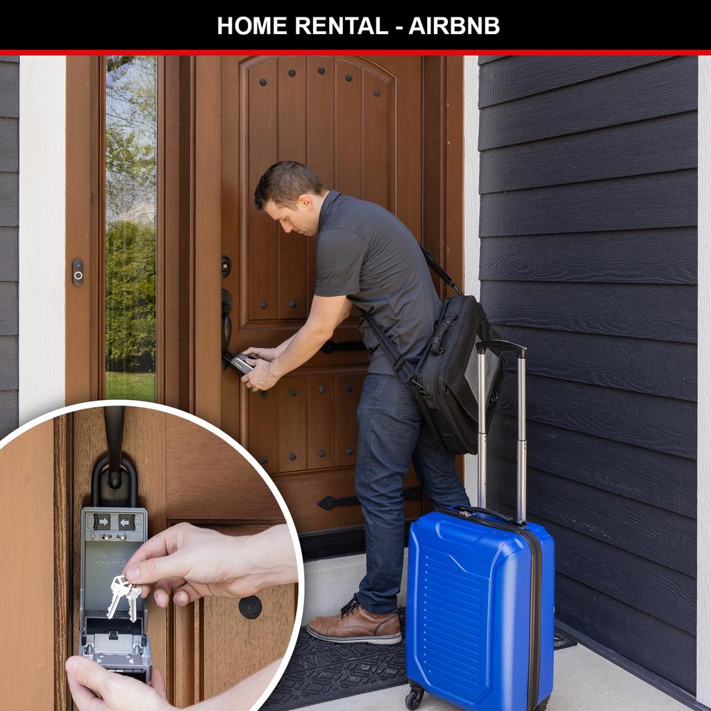 Master Lock Portable Key Safe with Shackle, Large, Outdoor, New design