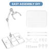 Clear Action Figure Stand,Assembly Action Figure Display Holder Base Doll Model Support Stand For Hg Rg Sd Shf Gundam 1/144 Toy