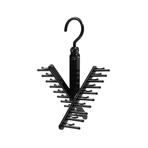 Shinko Hanger F-Fit Tie Cloth Hanger, Set of 2, Black, Made in Japan, Rack for Pants, Laundry, Towels, Slacks, Bath Towels, Heavy-Duty, Anti-Sagging,