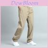 Oxford Cloth Casual Pants For Men With Straight Leg Design For Daily Wear