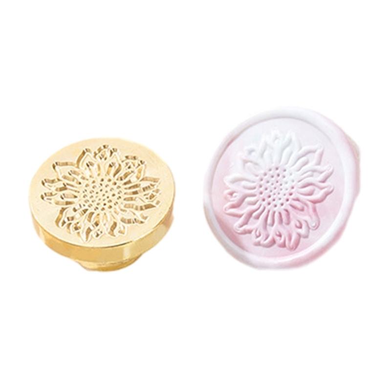 Floral Pattern Wax Seal Stamp Head for Valentine Card Wedding Invitation Envelope, Exquisite Pattern Wax Seal Stamp Head