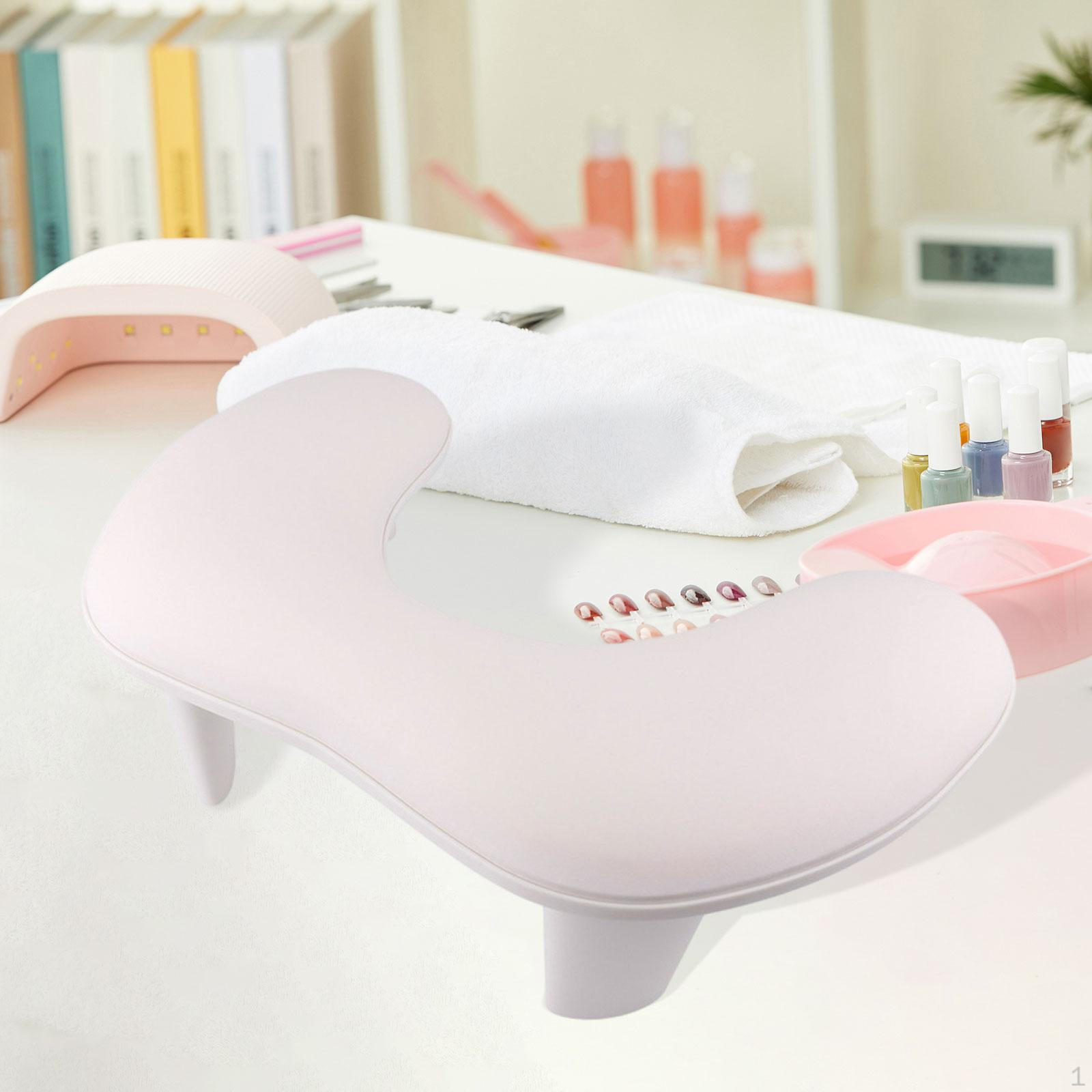 

Nail Arm Rest Hand Holder Comfortable Wrist Support Manicure Pillow for Salon Technician белый