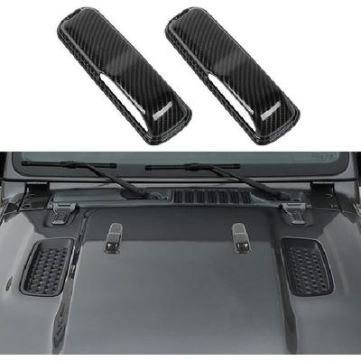 Pour JL JT Couvercle de Charnière de Capot Moteur Cache Décoratif Autocollants pour Jeep Wrangler JL JT