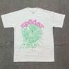 T-shirt Unisex con Stampa di Lettere in Schiuma Hip Hop Euro-Americano: Scollo Rotondo, Manica Corta, Design alla Moda