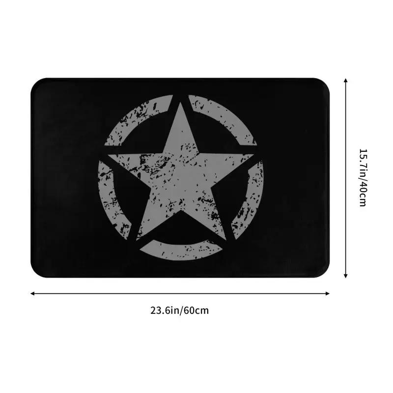 America Tactical Army Military Star Doormat Non-Slip Kitchen Bathroom Mat Toilet Floor Door Entrance Carpet Rug