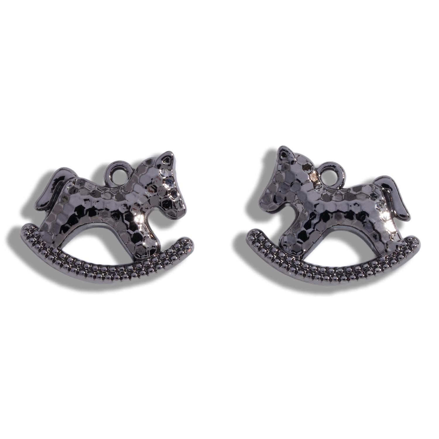 

Korean Polished Wooden Horse Pendant for DIY Jewelry