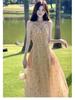 Elegant French Floral Slip Dress 2026: Popular Long Women's Dress, Stunning Style